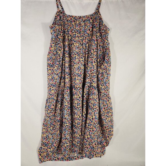 Old Navy Womens Plus Dress Ditsy Floral Tiered Boho Fairycore Beach Resort 2X - Picture 4 of 5